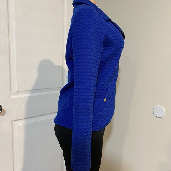 anne klein jacket womens Small royal blue with gold ziper and buttons corpcore - Picture 5 of 10